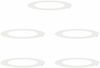 vidaXL geeignet für flache Baumringe 5 pcs Weiß Ø60 / 90 cm Stahl 873707 Bild 2