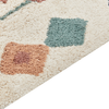 Teppich Baumwolle beige mehrfarbig 140 x 200 cm geometrisches Muster ESKISEHIR Bild 4