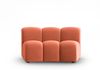Micadoni Modul Armlos Lupine 1-Sitzer Large Samtstoff Salvador Koralle Bild 2