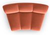 Micadoni Modul Armlos Lupine 1-Sitzer Large Samtstoff Salvador Koralle Bild 4