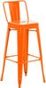 CLP Barhocker mit Lehne im Industrial-Look Mason, mit Rückenlehne und Fußablage,orange Bild 3