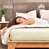 leevitex® Spannbettlaken Spannbettlaken Boxspringbett & Wasserbett Spannbettlaken 150 g/m², Gummizug: rundum, Mako-Baumwolle, ÖkoTex, 180x200 – 200x220 cm + 40 cm Steg Bild 3