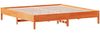 vidaXL Massivholzbett ohne Matratze Wachsbraun 200x200 Kiefernholz 3328222 Bild 5