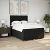 vidaXL Boxspringbett mit Matratze Schwarz 140x200 cm Stoff 3294007 Bild 5