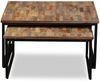 vidaXL Satztisch Couchtisch-Set 2-tlg. Recyceltes Teak Massiv 245406 Bild 2