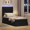 vidaXL LED-Speicherbett mit Matratze Schwarz 100 x 200 cm Stoff 3372461 Bild 5