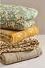 Ib Laursen - Decke Quilt Tagesdecke Überwurf 180x130cm Gelb Paisley 07921-03 Bild 3