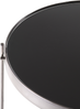 Beistelltisch Glas schwarz / silber ⌀ 40 cm LUCEA Bild 4