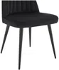 Vente-unique - ELEANA Stuhl SamtStoff Schwarz - B 52 cm x H 81 cm x L 49 cm Bild 5