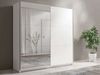 INOSIGN Kleiderschrank Kleiderschrank Fresno mit 5 Einlegeböden, Spiegel und Kleiderstange Garderobe mit 2 Schwebetüren, B/H/T 150/207/62 cm Bild 2