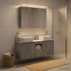 vidaXL Badezimmerschrank-Set 4 pcs Betongrau 100 x 14,5 x 70 cm 3406378 Bild 4