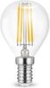 10 x 4w E14 LED Birne Filament Leuchtmittel mit klarem Glas G45|Ø45x78mm|Warmweiß|470 Lumen Bild 1