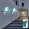 RGB LED Wandlampe, Edelstahl, Bewegungsmelder, H 40 cm Bild 2
