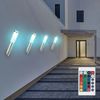 RGB LED Wandlampe, Edelstahl, Bewegungsmelder, H 40 cm Bild 3