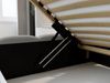 GrainGold Polsterbett mit Bettkästen MODO, Modern Bett mit Kopfteil - 200x200 cm, Grau (1x Bett) Bild 3