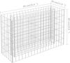 Gabionen Hochbeet ROON aus Stahl 90x30x60cm Steinkorb Gabionengitter Ziergabione Steingabione Drahtkorb befüllbar Bild 2