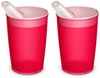 Ornamin Schnabelbecher Pflegebecher mit Schnabelaufsatz/Trinkaufsatz, 2-tlg, Kunststoff, Trinkhilfe l Alltagshilfe l BPA-frei l bruchstabil l Made in Germany Bild 5