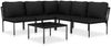 vidaXL 6-tlg. Garten-Lounge-Set mit Auflagen Schwarz PVC 48588 Bild 2
