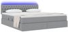 vidaXL LED-Speicherbett mit Matratze Hellgrau 160 x 200 cm Stoff 3371217 Bild 3