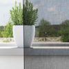vidaXL Voile Vorhänge mit Lasche 2 Stk. Schwarz 4102260 Bild 3