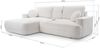 Selsey 'Fuerro' Ecksofa mit Schlaffunktion, Bettkasten, Ottomane rechts, Strukturstoff wasserabweisend, Schwarz Bild 4