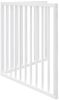 vidaXL Hundegitter Faltbar 2 Paneele Weiß 160 cm Pappelholz 352184 Bild 5