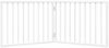 vidaXL Hundegitter Faltbar 2 Paneele Weiß 160 cm Pappelholz 352184 Bild 4