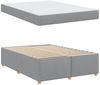 vidaXL Bettrahmen mit Matratze Hellgrau 160 x 200 cm Stoff 3399363 Bild 4