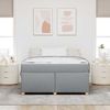 vidaXL Bettrahmen mit Matratze Hellgrau 160 x 200 cm Stoff 3399363 Bild 3