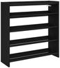 vidaXL Schuhregal Schwarz 80x25x81 cm Holzwerkstoff 859906 Bild 2