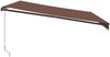 vidaXL Markise Manuell mit LEDs Braun 450x350 cm 3215408 Bild 5