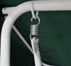 DEGAMO Hollywoodschaukel Florida, 3,00-Sitzer, 3-sitzer, Stahlgestell weiss, Bezüge blau/weiss Bild 4