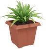 vidaXL Quadratischer Blumentopf 24 pcs Ziegelrot 33 x 33 x 26 cm 42020345 Bild 3