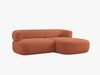 Micadoni 5-Sitzer Ecksofa Jenny Kleine Version Rechts Boucle Now or Never Ziegel Bild 3