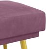 vidaXL Doppellagige Bank Lila 120 x 45 x 46 cm Samt 42038598 Bild 3