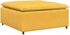 vidaXL Modulares Sofa Fußhocker-Modul Hellgelb 100x100x48 cm 4104503 Bild 2