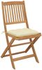 vidaXL Klappbare Gartenstühle 6 Stk. mit Kissen Massivholz Akazie 3075011 Bild 3
