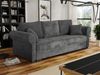 Mirjan24 'Olimpia' Schlafsofa mit Bettkasten, Cord, 92 x 92 x 234 cm, Dunkelgrau Bild 2