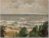 Poster Vintage Frühling Landschaft Blick in den Garten Äpfel und Schmetterlinge als Deko Print ohne Rahmen - 13 x 18 cm / A Bild 5