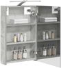 vidaXL Badezimmerspiegelschrank mit Tür Beton Grau 40 x 10,5 x 60,5 cm 889034 Bild 3