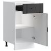 vidaXL Küchen-Unterschrank Lucca Schwarz Holzwerkstoff 853708 Bild 5