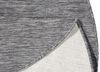 In- & Outdoor Wendeteppich Uni Miami - grau - 140 cm Durchmesser Bild 3
