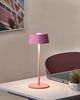 Kabellose LED Tischlampe GUDER mit Dimmer Metall Rosa Bild 3
