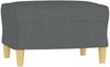 vidaXL Fußhocker Dunkelgrau 60 x 50 x 41 cm Stoff [349264] Bild 2