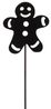 TrendLine Deko Eisen Figurenstecker Plätzchenmann 35 x 0,5 x 7,5 cm schwarz Bild 1