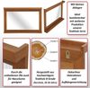 Teak-Wandspiegel HWC-M87, Bad-/Flurspiegel, Holzrahmen, hochwertiges B-Grade-Teak (Kernholz, 20-30 Jahre), 70x100cm Bild 2