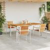 vidaXL Garten Essgruppe 5 pcs Massives Teakholz und Edelstahl 3334825 Bild 4