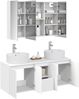 vidaXL Badezimmerschrank-Set 4 pcs Weiß Holzwerkstoff 3406463 Bild 3