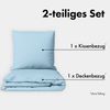 Jacobson Bettwäsche Set - 100% Baumwolle, Perkal, 2 teilig, Erhältlich in den Größen 135x200, 155x220, 200x200, 200x220, 240x220 Bild 2