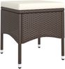 vidaXL 5-tlg. Bistro-Set Poly-Rattan und Hartglas Braun 3058391 Bild 3